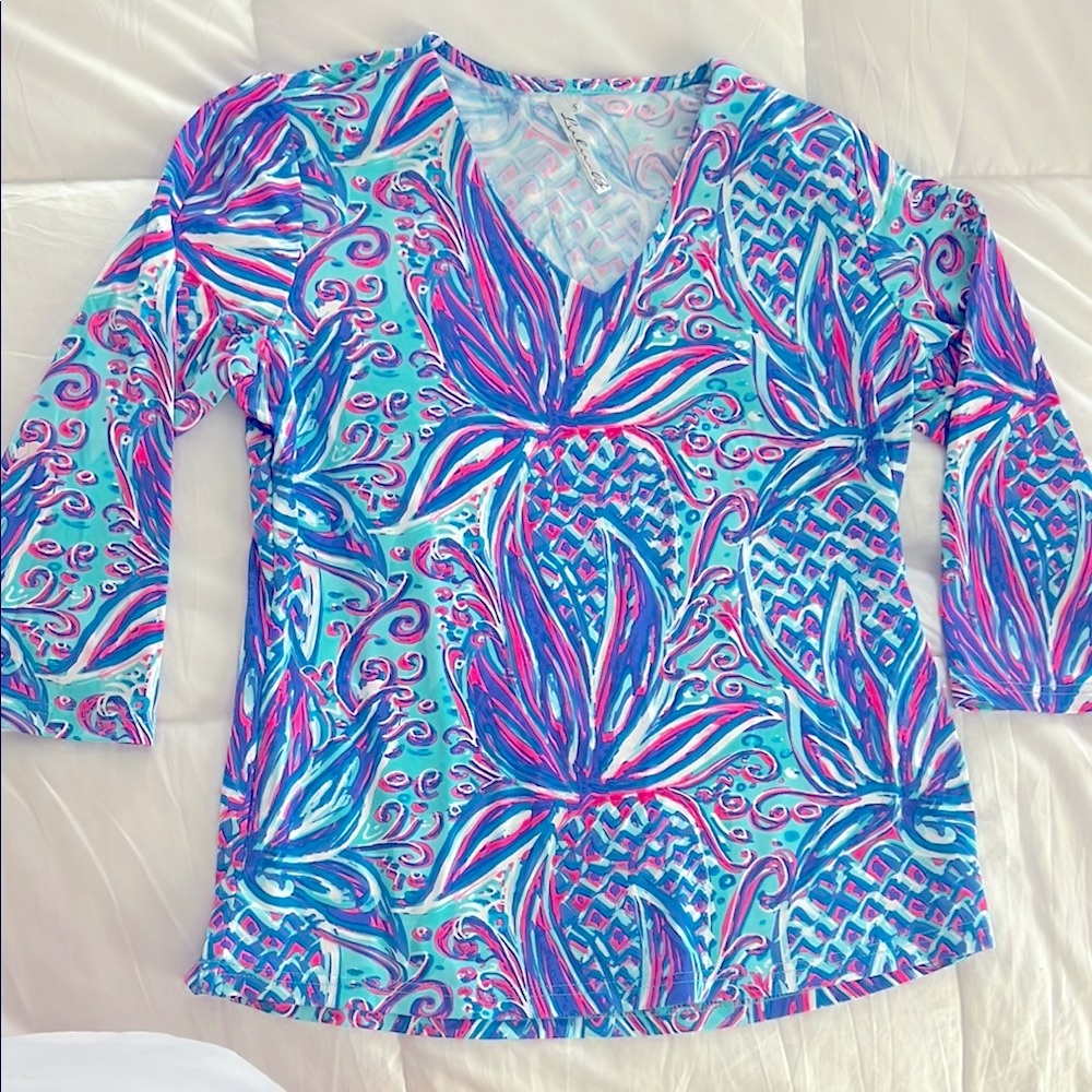 Lulu B Vibrant Multicolor Women's Top S